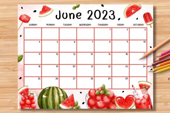 Download Editable/Fillable June 2023 Calendar - Editable Collection