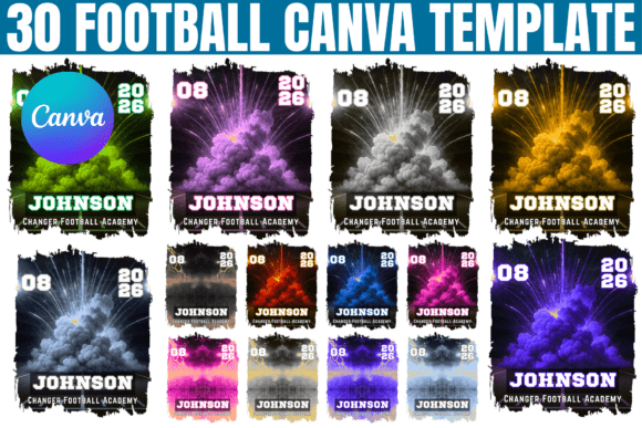 Download 30 Football Canva Editable Template - Editable Collection