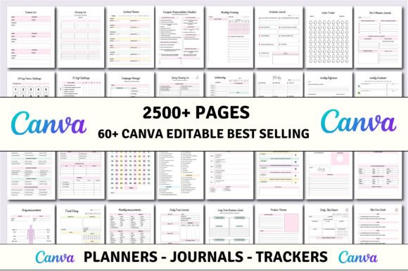 Download 60+ Editable Canva Planners Templates - Editable Collection
