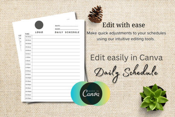 Download Editable Daily Schedule Template - Editable Collection