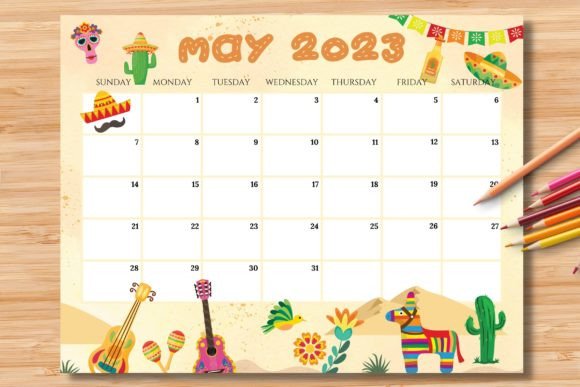 Download Editable/Fillable May 2023 Calendar - Editable Collection