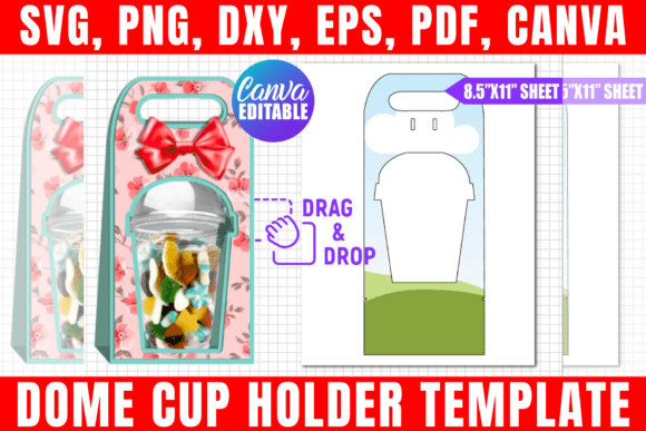 Download Dome Cup Holder Editable Template - Editable Collection