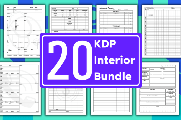 Download KDP Bundle Pack 20 Editable Templates - Editable Collection