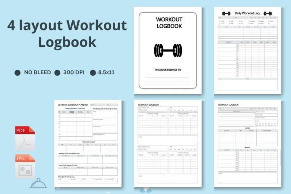 Download Workout Planner Fitness Tracker Bundle - Bundle Collection