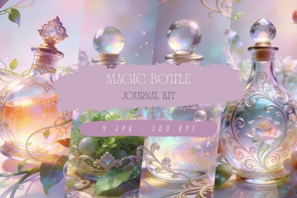 Download Magic Bottle Journal Kit, Wallpaper - Premium Resources