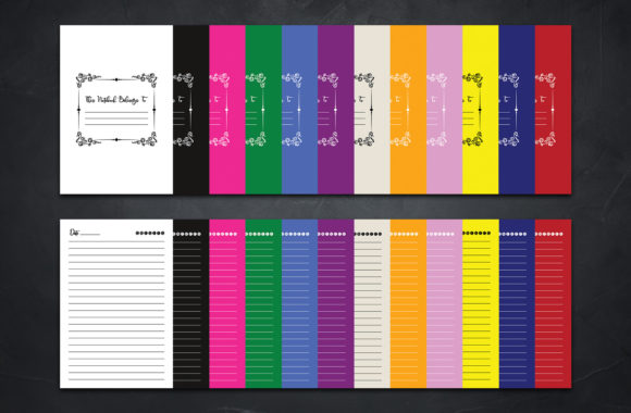 Download Color Paper Lined Journal - Lined journal Collection