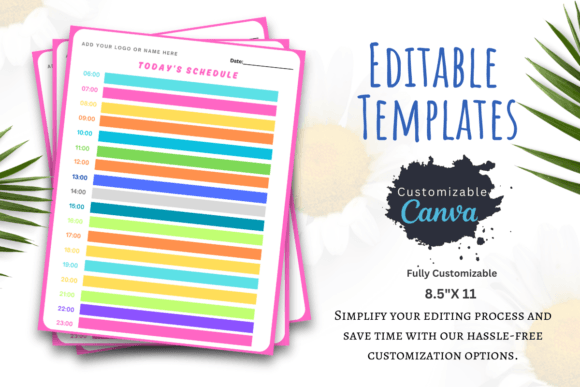 Download Editable Daily Schedule Template - Editable Collection