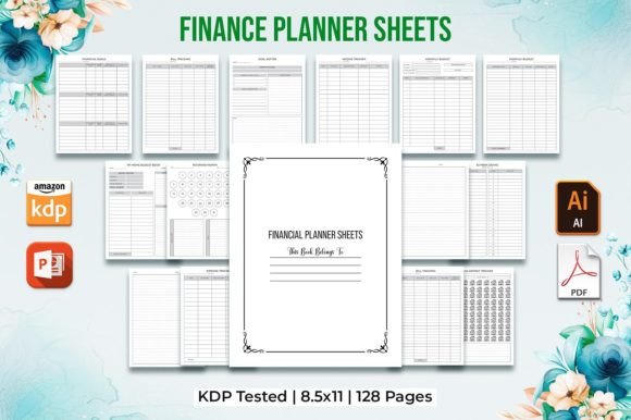 Download Editable Finance Planner Kdp Interior - Editable Collection