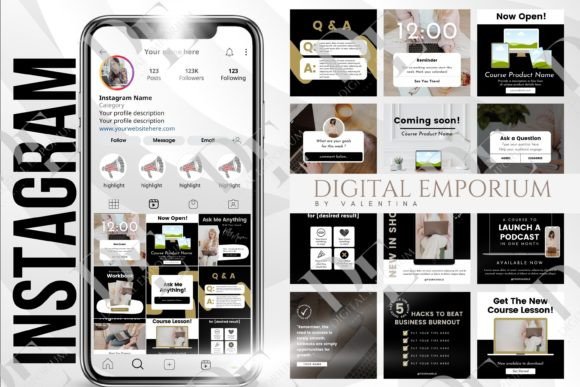 Download 45 Editable Instagram Canva Templates - Editable Collection