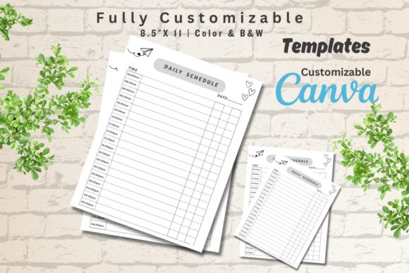 Download Editable Daily Schedule Template - Editable Collection