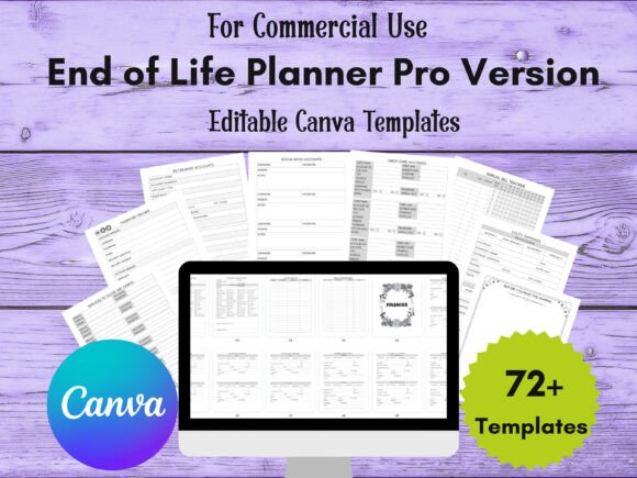 Download Editable End of Life Planner Template - Editable Collection