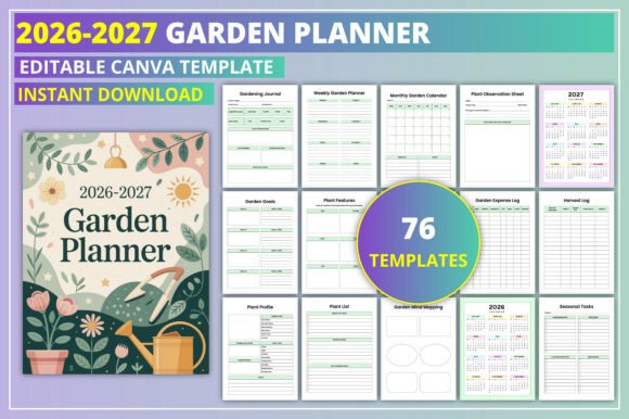 Download Editable 2026-2027 Garden Planner - Editable Collection