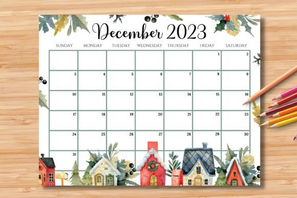 Download Editable/Fillable December 2023 Calendar - Editable Collection