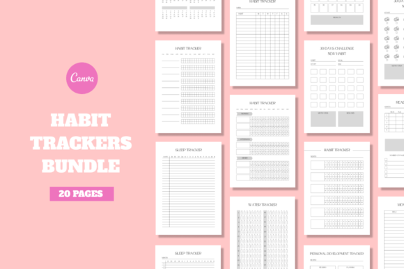 Download Editable Habit Tracker Template Bundle - Editable Collection