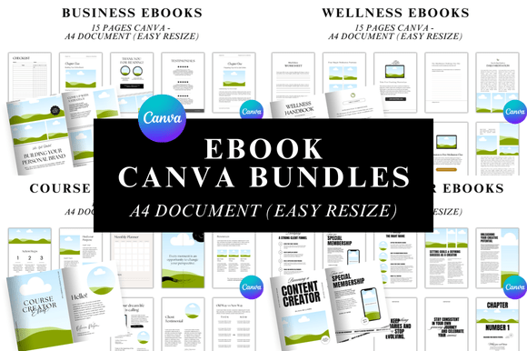 Download Editable Ebook Template Bundles - Editable Collection